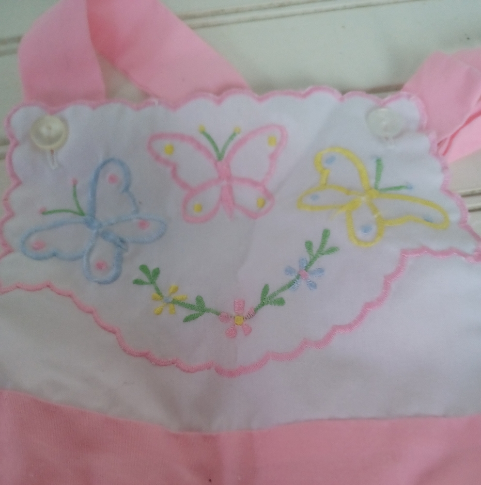 Vintage cradle Togs 80's 90's Baby Girl Floral Romper Sunsuit Vintage cradle Tog